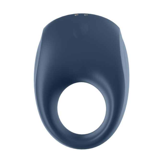 Satisfyer App Enabled Strong One Cock Ring Blue - Image 3