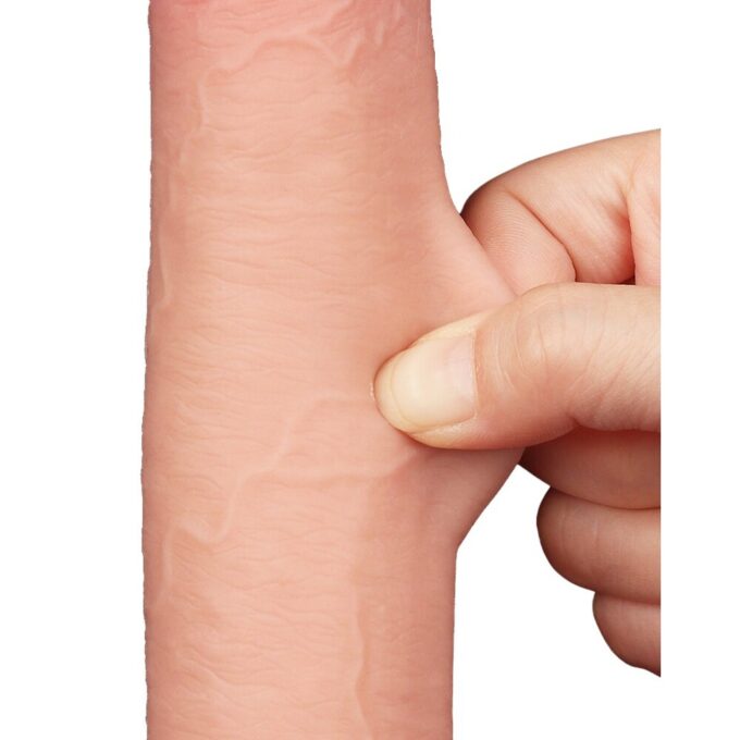 Lovetoy Sliding Easy Bend Skin Dildo 9 Inch - Image 3