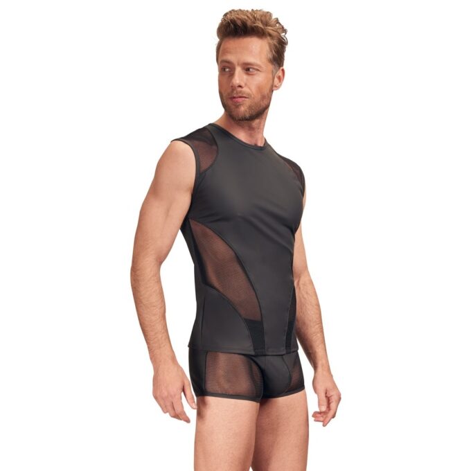 NEK Matte Look Sleeveless Shirt Black - Image 2