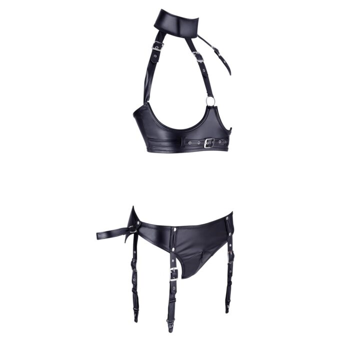 Cottelli Bondage Open Bra And Briefs - Image 3