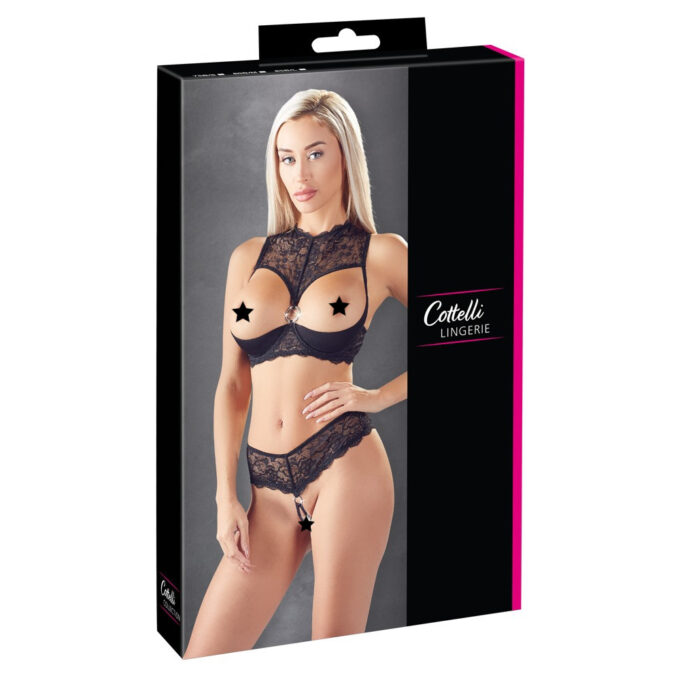 Cottelli Shelf Bra and Gstring - Image 4