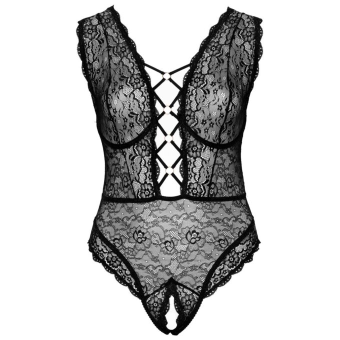 Cottelli Curve Open Crotch Bodysuit - Image 3