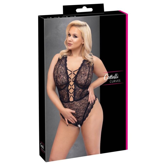 Cottelli Curve Open Crotch Bodysuit - Image 4