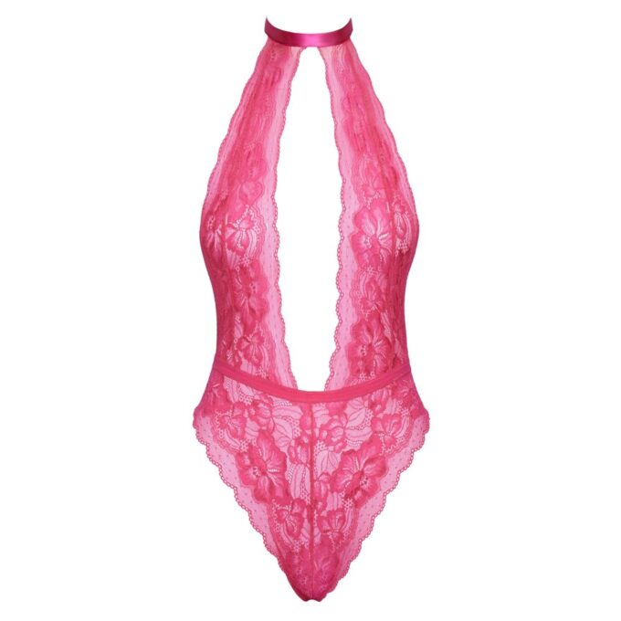 Kissable Halterneck Lace Body Pink - Image 4