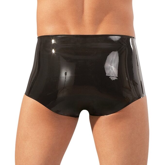 LateX Boxers With Penis Sleeve Black - Image 2