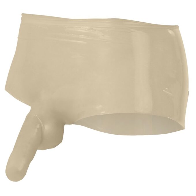 LateX Boxers With Penis Sleeve Clear - Image 2