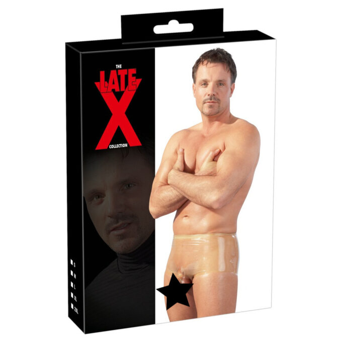 LateX Boxers With Penis Sleeve Clear - Image 4