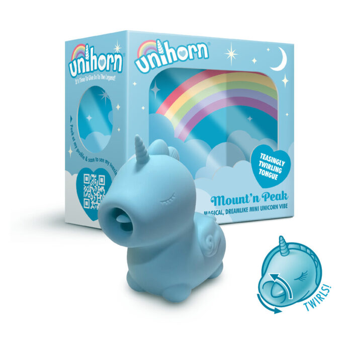 Unihorn Mountain Peak Twirling Tongue Unicorn Vibe