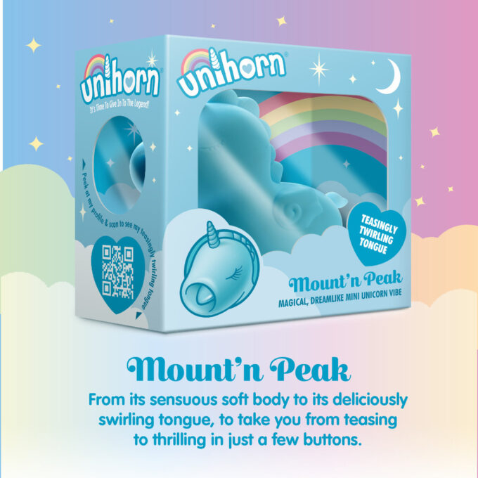 Unihorn Mountain Peak Twirling Tongue Unicorn Vibe - Image 3