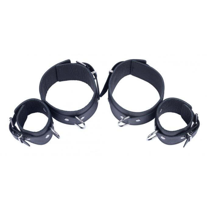 The Red Arm To Forearm Leather Shackles - Image 2