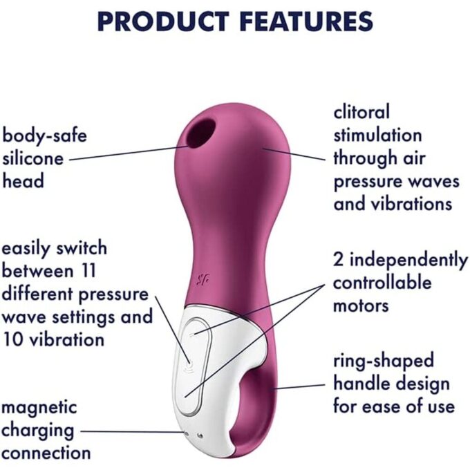 Satisfyer Lucky Libra Air Pulse Stim and Vibe - Image 3