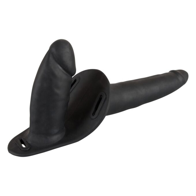 Black Double Dildo Strap On - Image 2