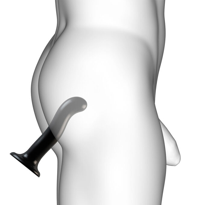 Strap On Me Prostate and G Spot Curved Dildo Large Black - Image 3