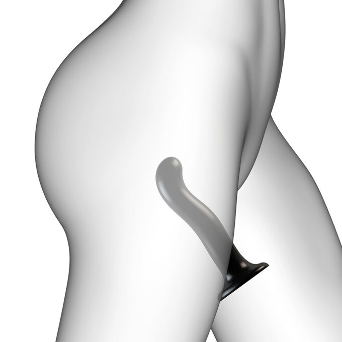 Strap On Me Prostate and G Spot Curved Dildo XLarge Black - Image 3
