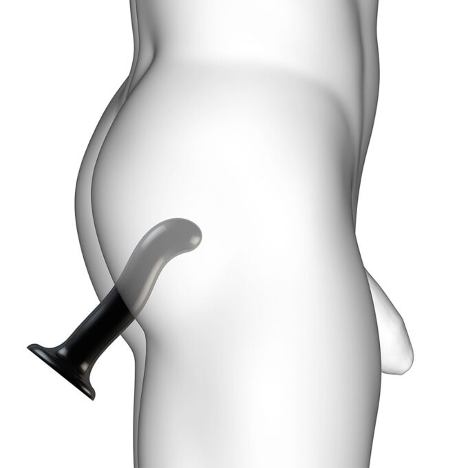 Strap On Me Prostate and G Spot Curved Dildo XLarge Black - Image 4