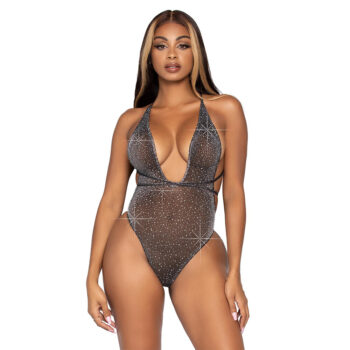 Leg Avenue Lurex and Rhinestone Teddy