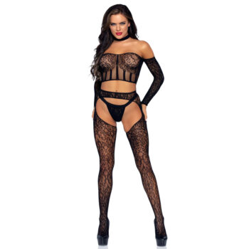 Leg Avenue Top and Suspender Set