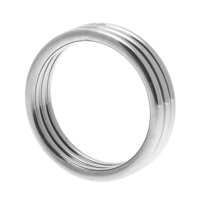 Master Series Echo Stainless Steel Triple Cock Ring