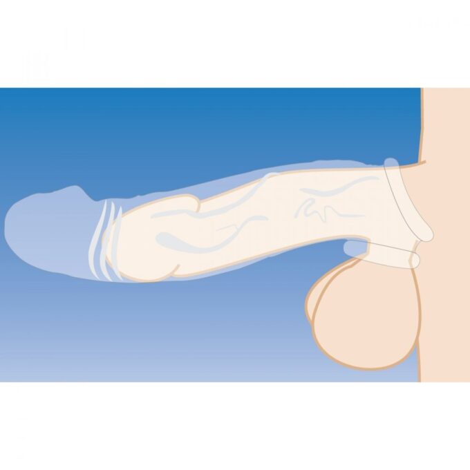 Size Matters 2 Inch Clear Penis Extender Sleeve - Image 3