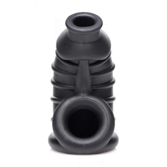 Master Series Dark Chamber Silicone Chastity Cage - Image 3