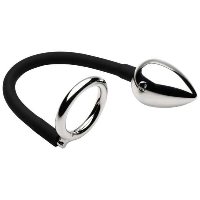 Master Series Tug Plug Aluminium Cock and Ball Ring