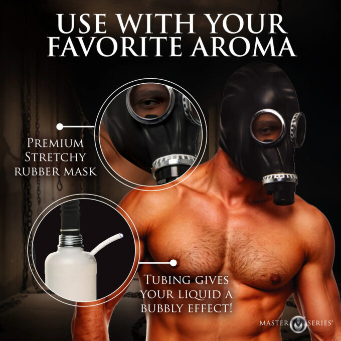 Master Series Dark Inhaler Gas Mask with Bottle - Image 2