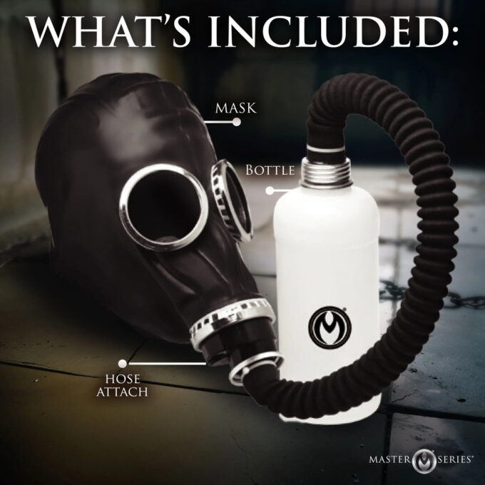 Master Series Dark Inhaler Gas Mask with Bottle - Image 4
