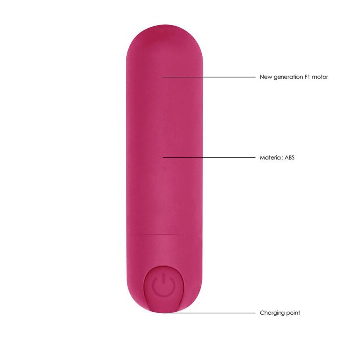 10 speed Rechargeable Bullet Pink - Image 2