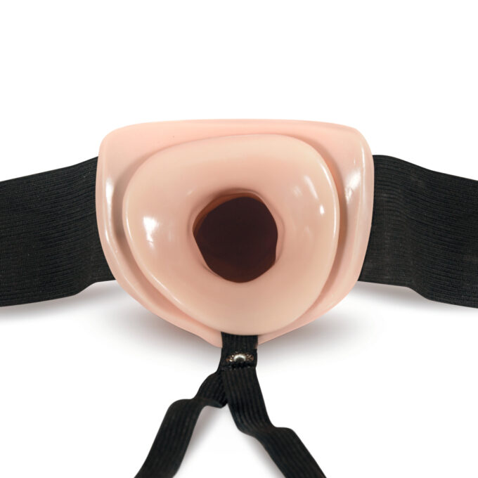 Dr. Skin Hollow Strap On 6 Inch Vanilla - Image 2