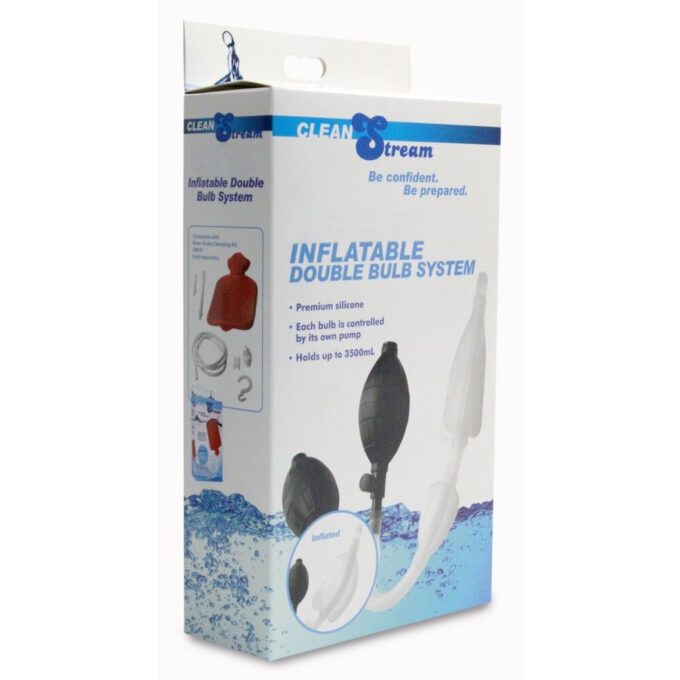 Clean Stream Silicone Inflatable Double Bulb Enema System - Image 4