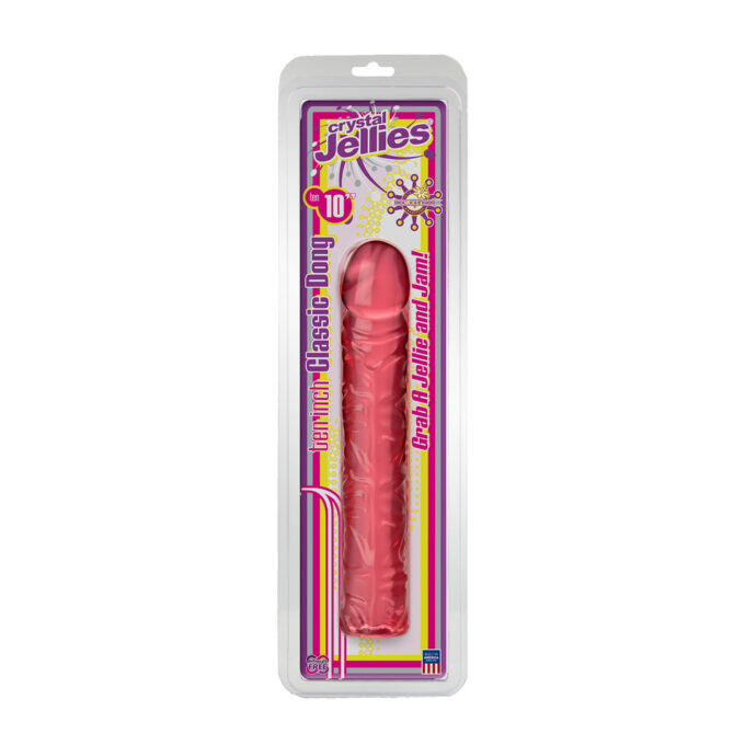 Classic 10 Inch Pink Jelly Dong - Image 2