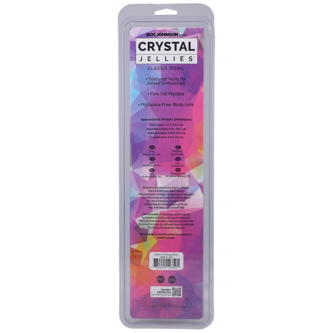 Classic 10 Inch Pink Jelly Dong - Image 3