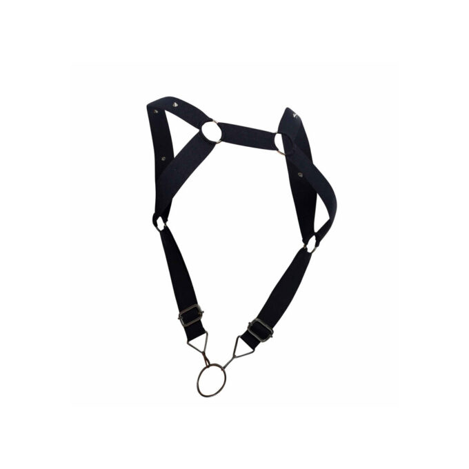 Male Basics Dungeon Straight Back Harness With Cock Ring - Image 4