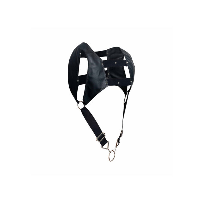 Male Basics Dungeon Crop Top Cock Ring Harness - Image 4