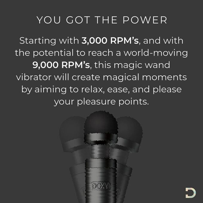 Doxy Die Cast 3 Rechargeable Wand Matte Black - Image 2