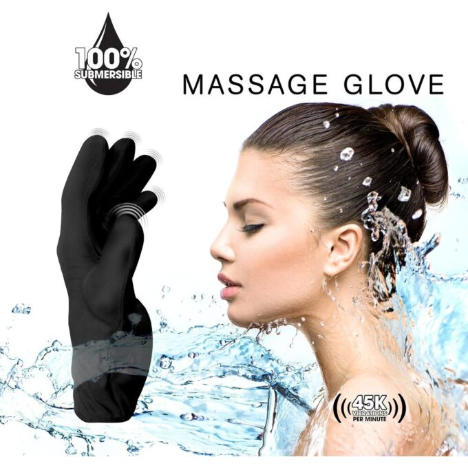 Fukuoku Vibrating Five Finger Massage Glove Left Hand - Image 3