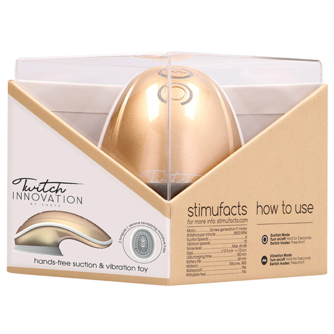 Twitch Gold Hands Free Suction And Vibration Toy - Image 4