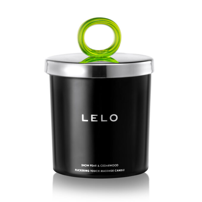 LELO Flickering Touch Massage Candle – Snow Pear & Cedarwood