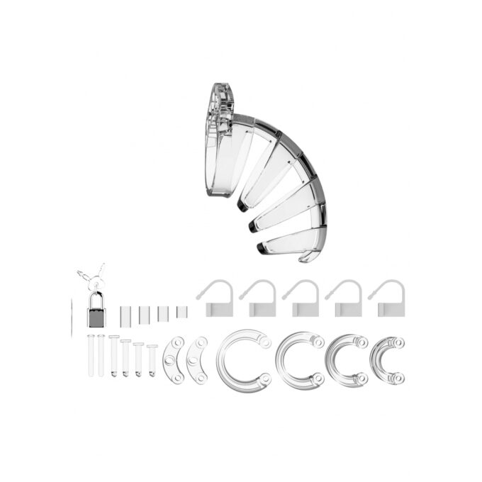 Man Cage 02 3.5 Inch Clear Chastity Cage - Image 2
