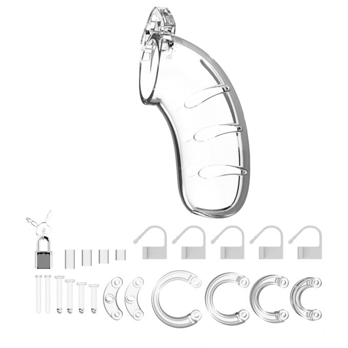 Man Cage 03 4.5 Inch Clear Chastity Cage - Image 2