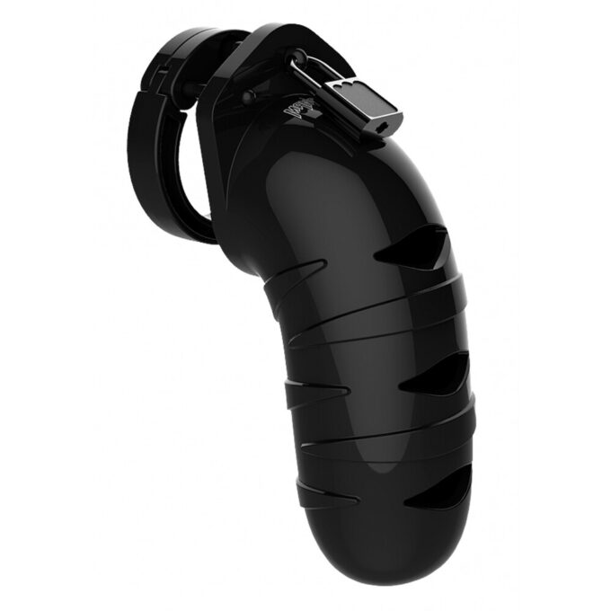 Man Cage 05 5.5 Inch Black Chastity Cage
