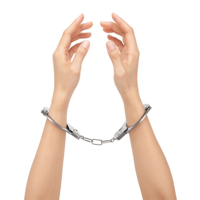 Me You Us Premium Heavy Duty Metal Bondage Handcuffs - Image 3