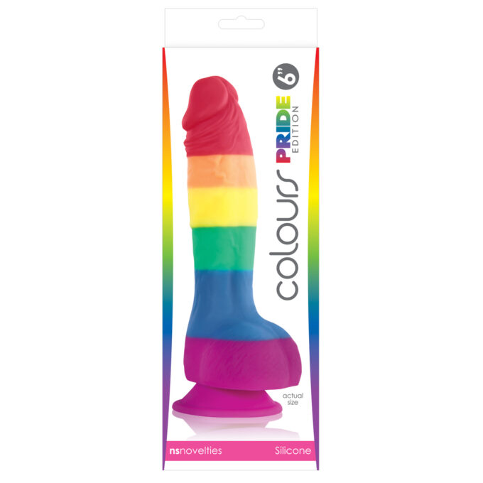 Colours Pride Edition 6 Inch Realistic Silicone Dildo With Balls - Image 2