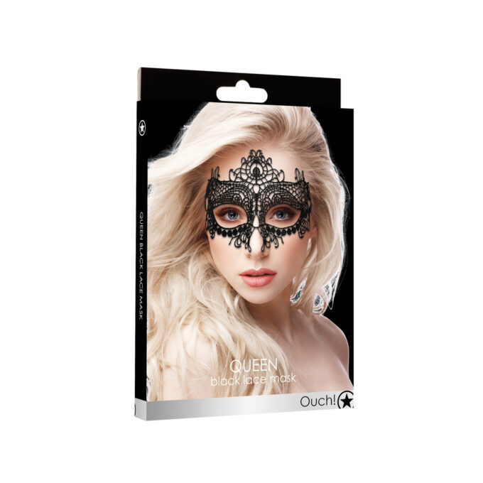 Ouch Queen Black Lace Mask - Image 3