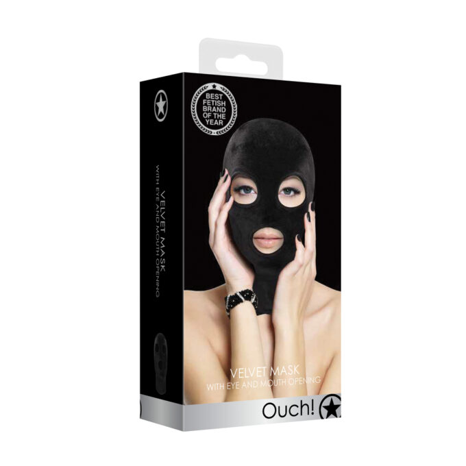 Ouch Velvet Mask With Eye And Mouth Opening - Image 4