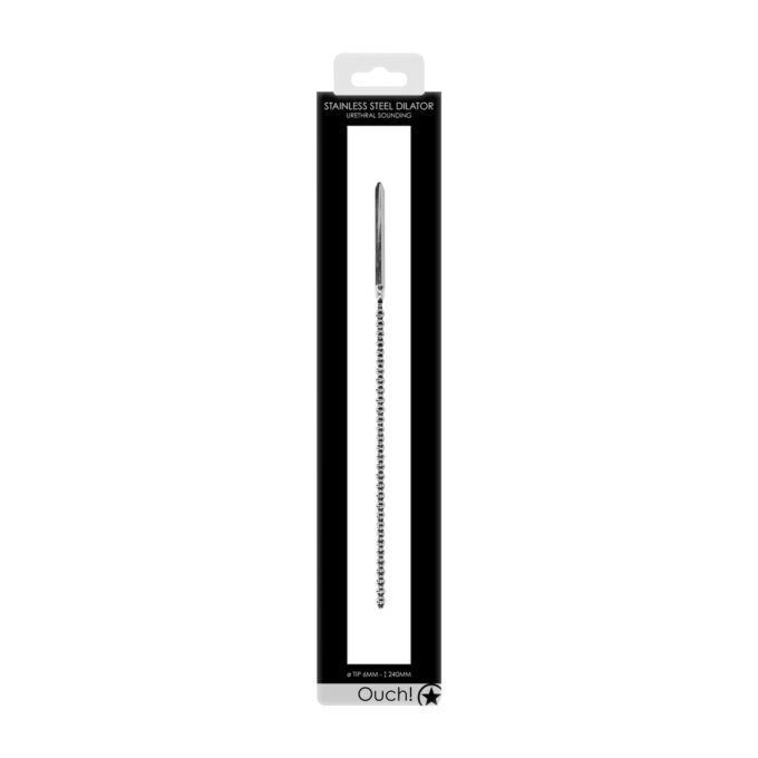 Ouch Urethral Sounding Stainless Steel Bumpy Dilator - Image 3