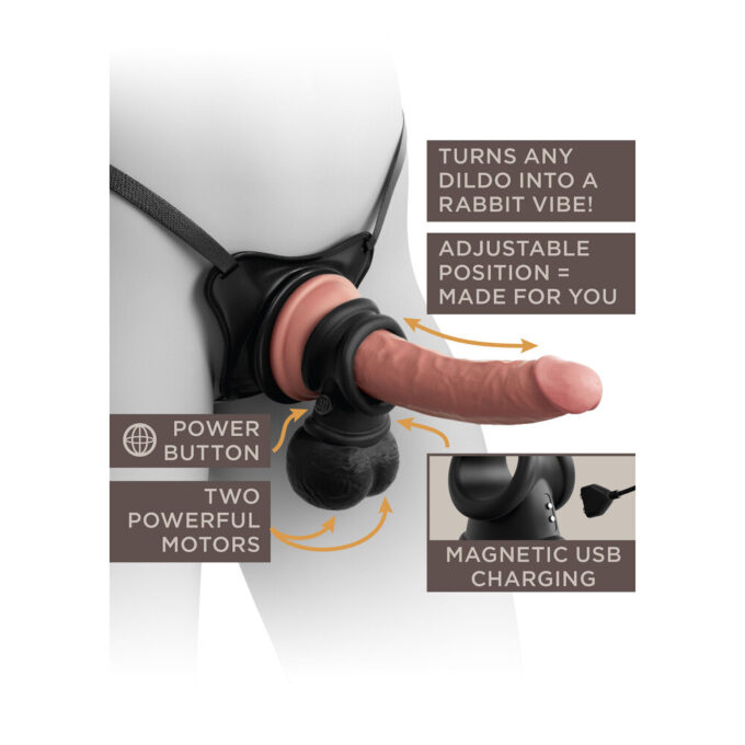 King Cock The Crown Jewels Weighted Swinging Vibrating Balls - Image 3