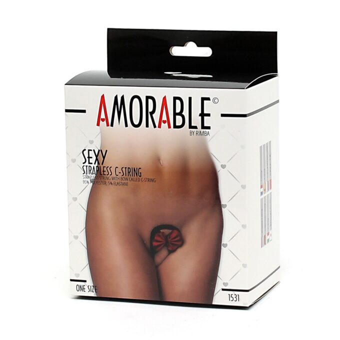Sexy Black and Red Strapless CString - Image 4