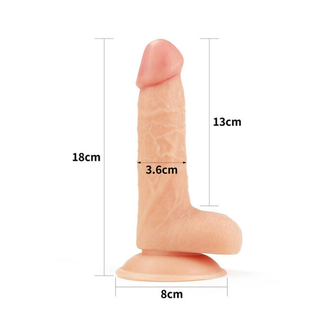 Lovetoy 7 Inch The Ultra Soft Dude Dildo - Image 2