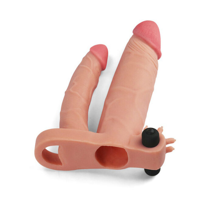 Lovetoy 1 Inch Vibrating Double Pleasure Extender - Image 2